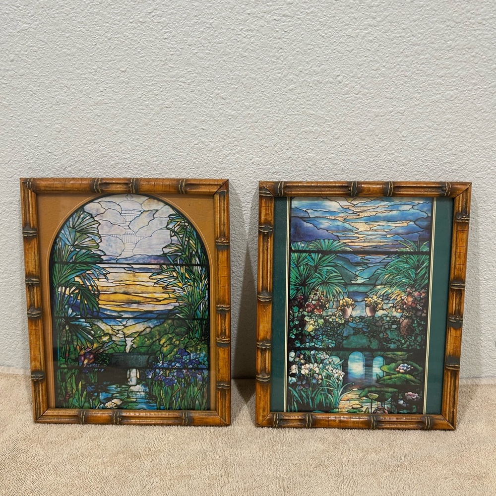 Stained Glass by Louis Comfort Tiffany Holy City Memorial Window Prints Framed 2